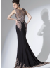 Beaded Lace Chiffon Long Mermaid Mother Dress